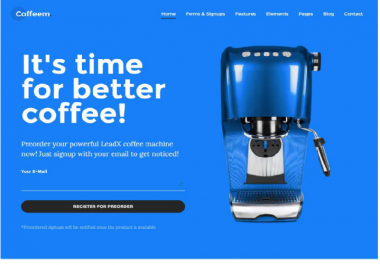 create WordPress landing page mobile friendly.