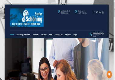 Design an amazing website homepage or landing page to suit your purpose