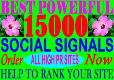 15000 High Quality PR Site Seo Social Signals