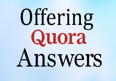 Offer focused on and natural Traffic by 10 quora answer posting