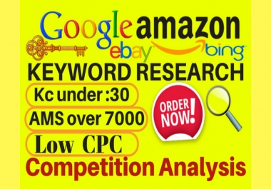 SEO Keyword Research for amazon and google