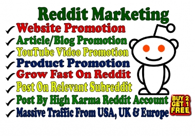 Promote Your Website On My High Karma Reddit Account