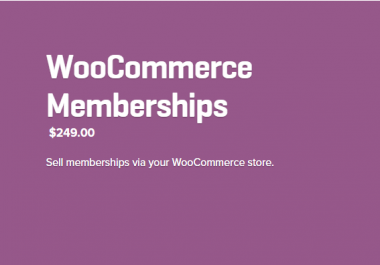 Woocommerce Memberships Extension