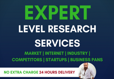 produce a comprehensive market research and competitor analysis report