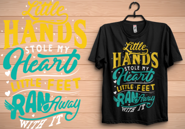 i do any creative typography t-shirt design