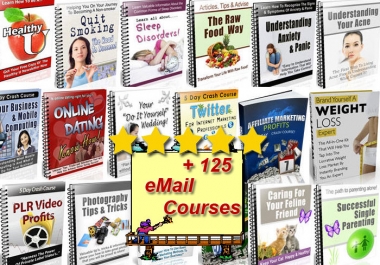 Provide you Over 125 eMail Courses On Health and Other Niches