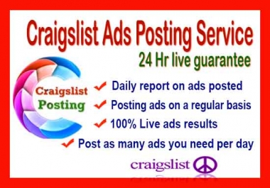 Craigslist ad posting in USA Sites 10