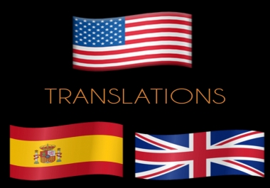 Traducciones Inglé s-Españ ol o viceversa