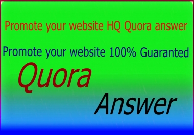 promote your website 35 HQ Quora answer