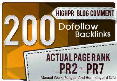 Provide 200 Blog Comment High Quality Backlinks