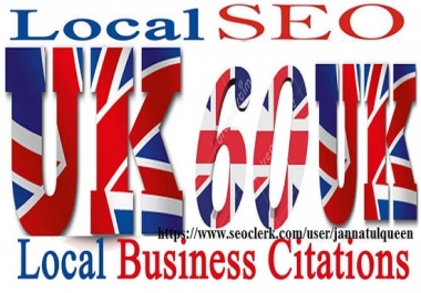 Create 40 Live Citation for Local UK Business Listing