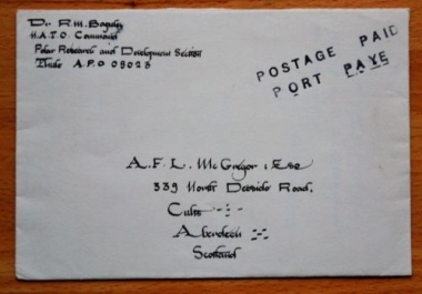GREENLAND. THULE AIR BASE. B-52 CRASH. GENUINE LETTER