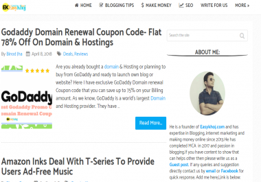 I'll publish your article on Easykhoj. com as a sponsored post with 2 do follow backlinks