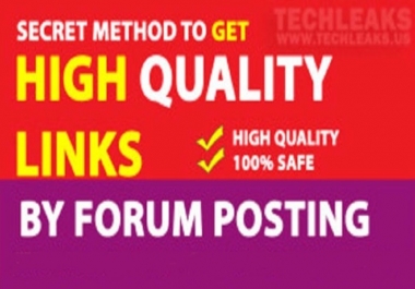 Build up your website by 30 Forum Post & backlinks