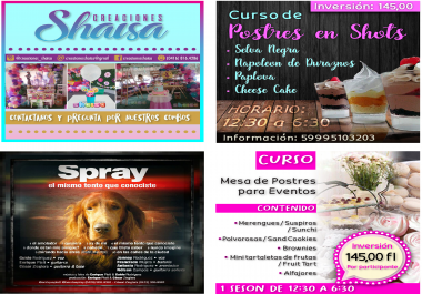 Flyer designs for social networks - Diseñ os de Flyer para Redes sociales