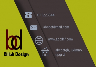 create a professional business card for your business.