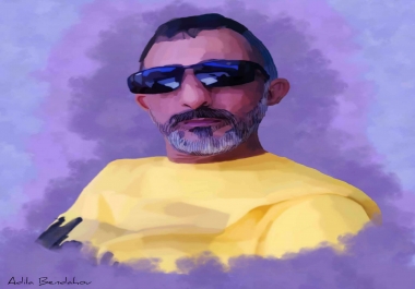 drawing a digital portrait for you