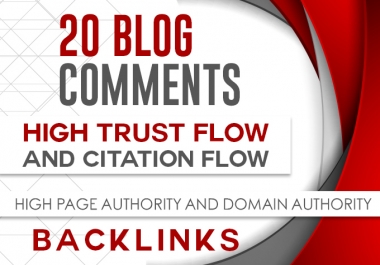 Provide 20 high authority trust flow backlinks