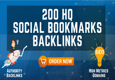 200 HQ Social Bookmarks Backlinks for your Website,  Keyword and Youtube