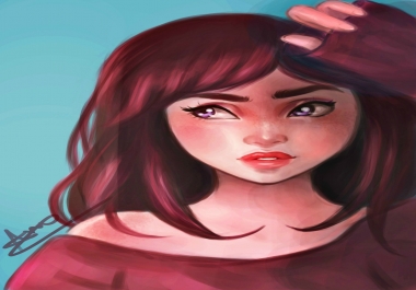 draw a cartoon portrait