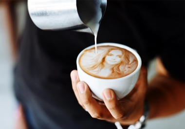 put your logo or photo in coffee cups