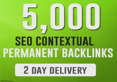 15 I will do 5000 Contextual,  High Authority,  SEO Backlinks