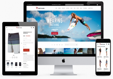 Create responsive e-Commerce Website Secure,  SEO friendly