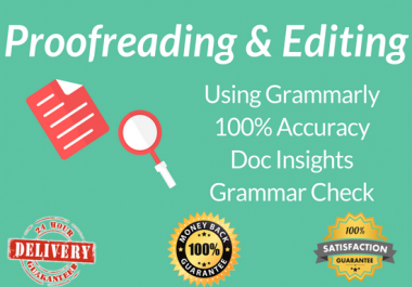 Proofread & Edit 500 words through Grammarly Premium Tool