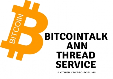 create and market a bitcointalk annthread for your ico