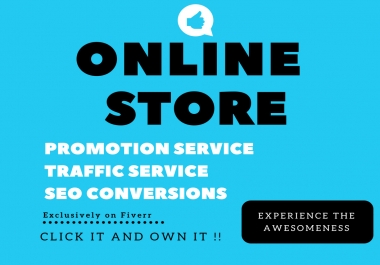 Bring Traffic To Your Ebay,  Amazon,  Shopify And Etsy Store