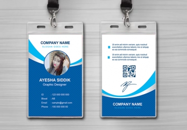 Professional Id Card Design Within 24 Hours