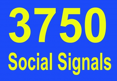 Powerfully built 3750 Social Shares Signals to heavy SEO help,  Best on Seocheckout