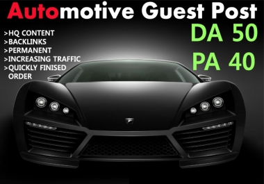 write and publish guestpost on automotive site 2xda50 low spam score