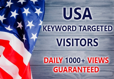 20,000 completely safe USA keyword targeted traffic