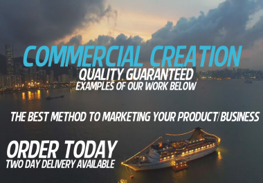 PREMIUM 30-60 Second Commercial Creation for your Product/Business