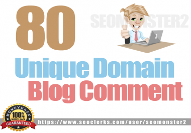 Manually 80 Unique Domain Blog Comment Backlinks With High Pa Da Tf Cf