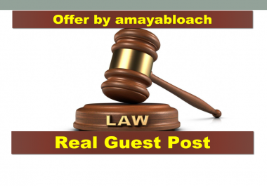 Guest post on law,  legal lawyer related blog