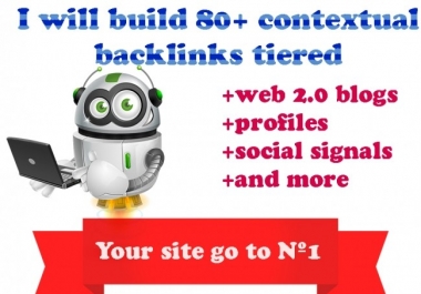 I will Build 3000 Contextual Backlinks Tiered