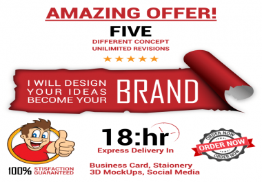 five amazing professional logo design in just 18 hours