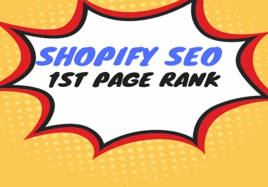 do shopify promotion for 1st page ranking on google