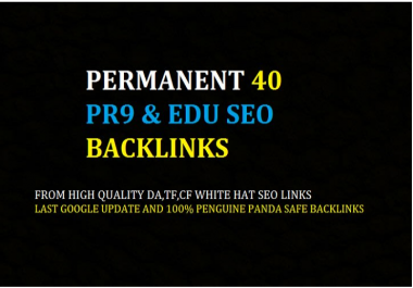 do 40 high quality authority SEO backlinks