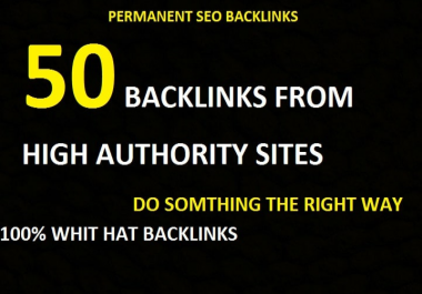 create 50 high da backlinks, seo service for you