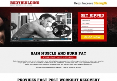 create responsive landing page squeeze page web design