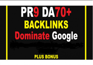 create 120 da 70 high authority powerful SEO backlinks