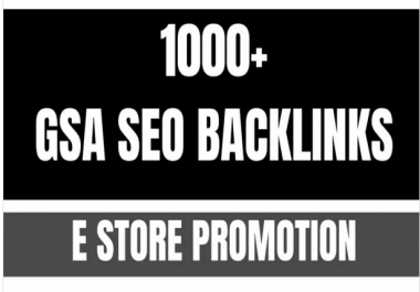make gsa seo backlinks for ebay,  amazon,  etsy store promotion