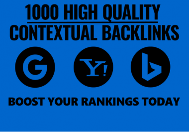 create 1000 powerful SEO contextual backlinks