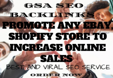 promote any ebay,  shopify store to increase online sales Digital Marketing / SEO / Off-Page SEO