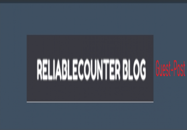 GuestPost on Reliablecounter. com/blog