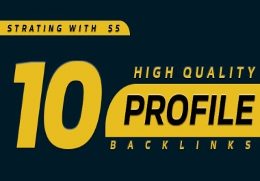 Create High PR 10 Profile Backlink Within Few Hours Delivery