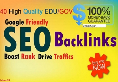 40 EDU/GOV High Authority Backlinks for better ranking for your websites